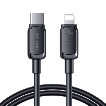 Kabel-Multi-Color-Serie A14 A14 USB-C - iPhone-Blitz 20W 1,2 M - Schwarz