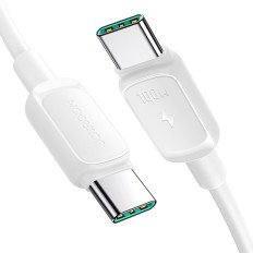 Kabeļu multi-krāsu sērija A14 vads USB-C - USB-C 100W 1.2 m - balts