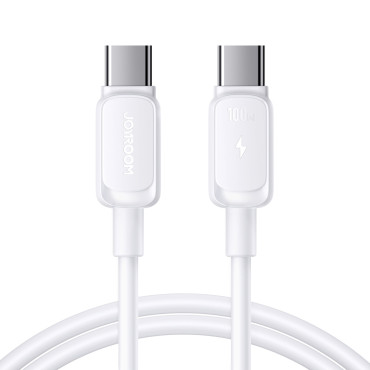 Kabeļu multi-krāsu sērija A14 vads USB-C - USB-C 100W 1.2 m - balts