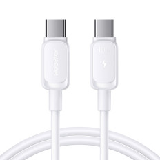 Kabeļu multi-krāsu sērija A14 vads USB-C - USB-C 100W 1.2 m - balts