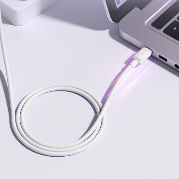Kabeļu multi-krāsu sērija A14 vads USB-C - USB-C 100W 1.2 m - balts