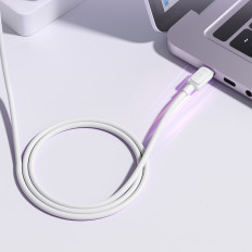 Kabel przewód Multi-Color Series A14 USB-C - USB-C 100W 1.2 m - biały