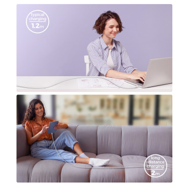 Kábel Multi-Color Series A14 COUP USB-C - USB-C 100W 1,2 m - Biela