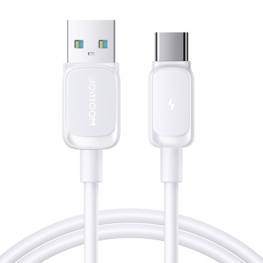 Kabel Multi-Color Series A14 USB-A - USB-C 3A 1,2 m - Vit