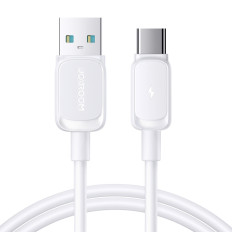 Kabel Multi-Color Series A14 USB-A - USB-C 3A 1,2 m - Vit