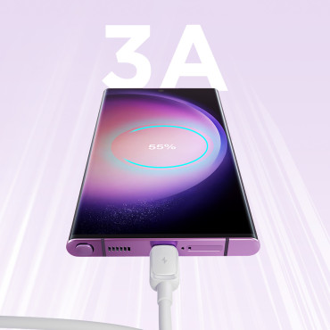 Kabel Multi-Cool serija A14 USB-A - USB-C 3A 1.2 M - bela