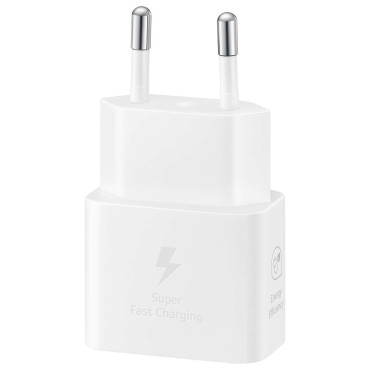 GAN SAMSUNG 25W SFC network charger with USB-C cable - white