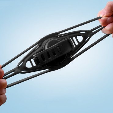 Λαβή από καουτσούκ στο τηλέφωνο στο τιμόνι για μοτοσικλέτα σύσφιξης ποδηλάτου - Μαύρο