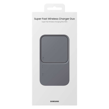 Ladere Samsung Induksjon 15W - Svart + Network Charger + Kabel