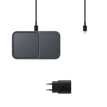 Oplader Samsung Induktion 15W - Sort + Network Oplader + Kabel