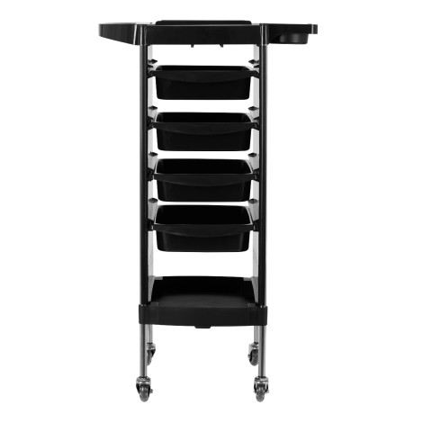 Carrello Parrucchiere Gabbiano X11-9 Black Graphics — vista frontale