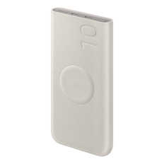 PowerBank inductive Samsung 10000mAh 2x USB-C 25W SFC - Bēšs