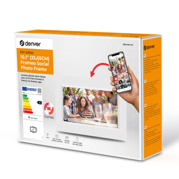 Digital Frame 10.1 '' 16GB MicroSD Frameo PFF-1015W - Hvit