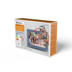 Frame digital 10.1 '' 16GB MicroSD WiFi Frio PFF-1026gr - Cinza