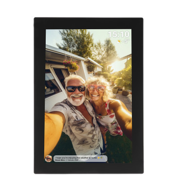 Digital Frame 10.1 '' 16GB MicroSD WiFi Frameo PFF-1037B - Svart