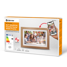 Digitálny rámec 10.1 '' 16 GB microSD WiFi MicroUSB Frameo PFF-1042LW - BROWN