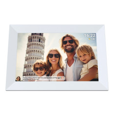 Digital Frame 10.1 '' 16 GB MicroSD WiFi MP4 Speaker FRAMO PFF-1064W - Bianco