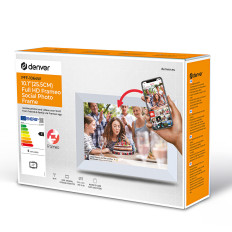 Frame digital 10.1 '' 16GB microSD WiFi MP4 Speaker Frio PFF-1064W - Branco