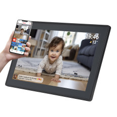 Digitalrahmen 15.6 '' 8 GB microSD Wifi MP4-Lautsprecher AVI-Frame-PFF-1514B - Schwarz