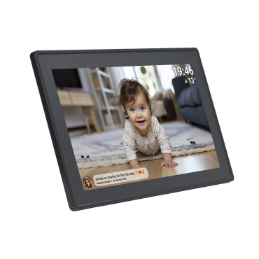 Digital Frame 15.6 '' 8GB MicroSD WiFi MP4 Speaker Avi Fruto PFF-1514B - Preto