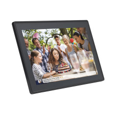 Digitālais rāmis 15.6 '' 8GB microSD wifi mp4 skaļrunis AVI frame pff-1514b - melns