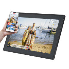 Cadre numérique 15.6 '' 16 Go MicroSD WiFi MPEG4 Frameo PFF-1515B - Noir