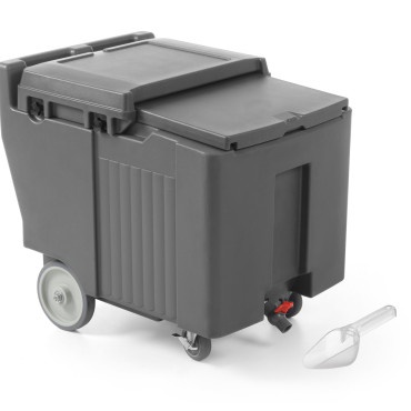 Recipiente de térmico térmico para transportar gelo móvel em rodas. 110l