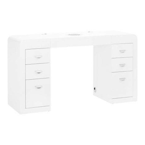 COSMETIC DESK 314 WHITE — front view