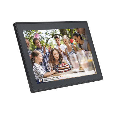 Skaitmeninis rėmas 15.6 '' 16GB microSD WiFi MPEG4 FRAMO PFF-1515B - juoda