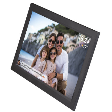 Digital Frame 15.6 '' 16GB MicroSD WiFi Frameo PFF-1503B - Svart