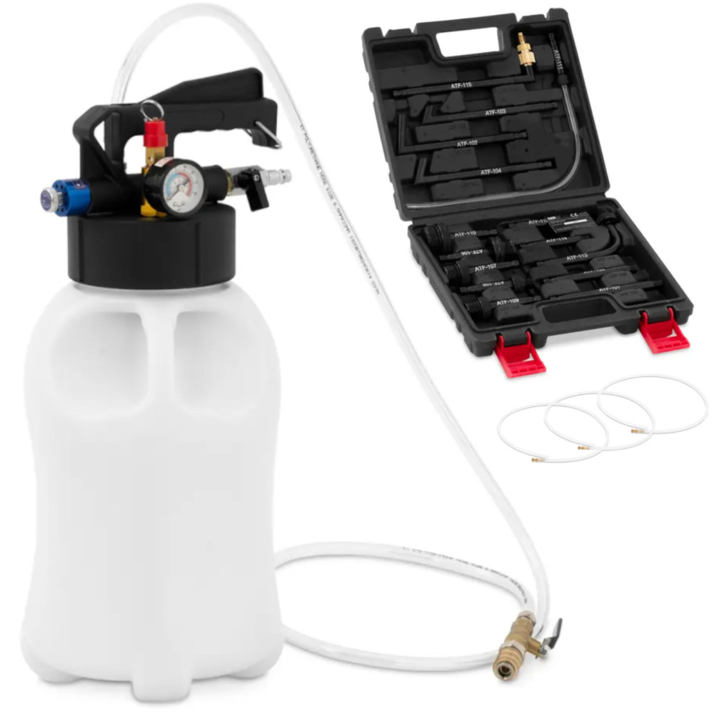 Oljeutskiftningspumpe i den automatiske boksen 8 Adaptere 6 L - Set Oljeutskiftningspumpe i den automatiske boksen 8 Adaptere 6 L - Set