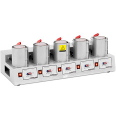 Prensa térmica térmica en 5 LCD 250 C Tazas