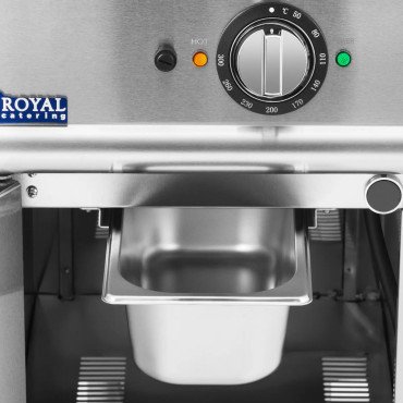 Piastra griglia. Grill elettrico. Grano con un armadietto 33,5 x 55 cm 5,4 kW