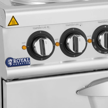 Ηλεκτρική κουζίνα με φούρνο 4 καυστήρες 400 V 13.9 KW