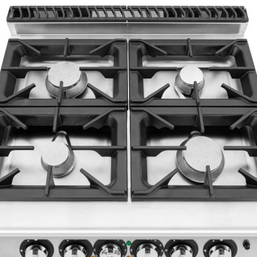 Dujų virtuvės su orkaitės 4 kaitlentėmis 14,4 kW