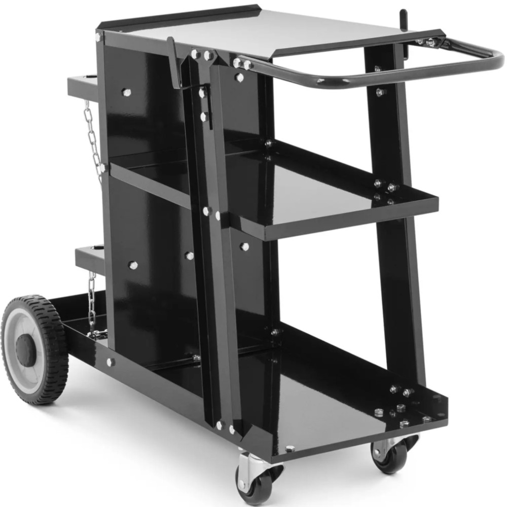 Workshop Welding Trolley with a place for a bottle 3 levels up to 65 kg