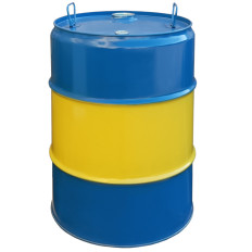 Acél hordó fém th 60l corks 2 és 3/4 - kék-sárga