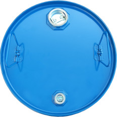 Steel barrel metal th 60l corks 2 and 3/4 - blue-yellow