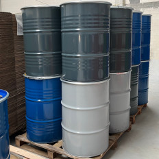 Metalen stalen vat OH 212L verwijderbaar deksel met kurken 2 en 3/4 - Mix van kleuren