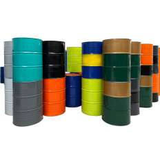 Metal Steel Barrel Th 216.5L med spor 3/4 og 2 stopper - Bland farger