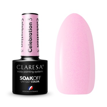 CLARESA Hybrid Nagellack CELEBRATION 3 - 5 g — zusammen gezeigt