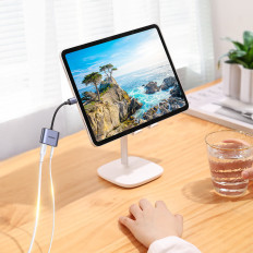 Adapter Audio Audio Audio - USB-C + Mini Jack 3.5mm - Grå