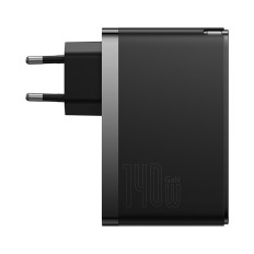 Cargador rápido GAN5 Pro 2XUSB-C + USB-A 140W EU - Negro