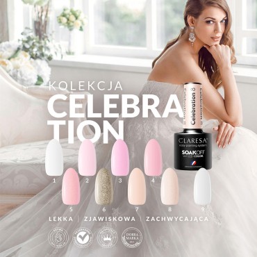 Smalto Ibrido per Unghie CLARESA CELEBRATION 3 - 5g