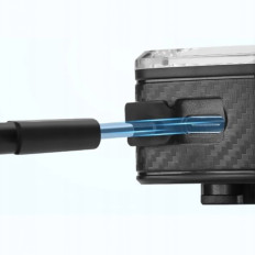 Lâmpada de bicicleta LED Sistema de frenagem traseira traseira USB-C - preto