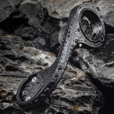 Alça de bicicleta no volante para o contador de garmin - preto