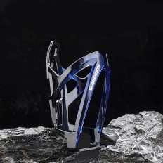 Bicycle handle on a bottle bottle - black and blue