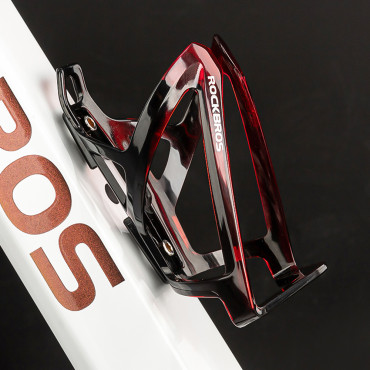 Bicycle handle on a bottle bottle - black and red