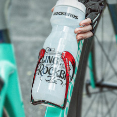 Kľučka na bicykli na fľaši fľaše - čierna a červená