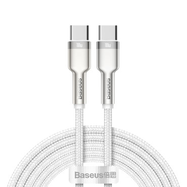 Cabo USB-C Cabo - Dados de Metal da Série USB-C PD QC SCP 100 W 5A 1M - Branco